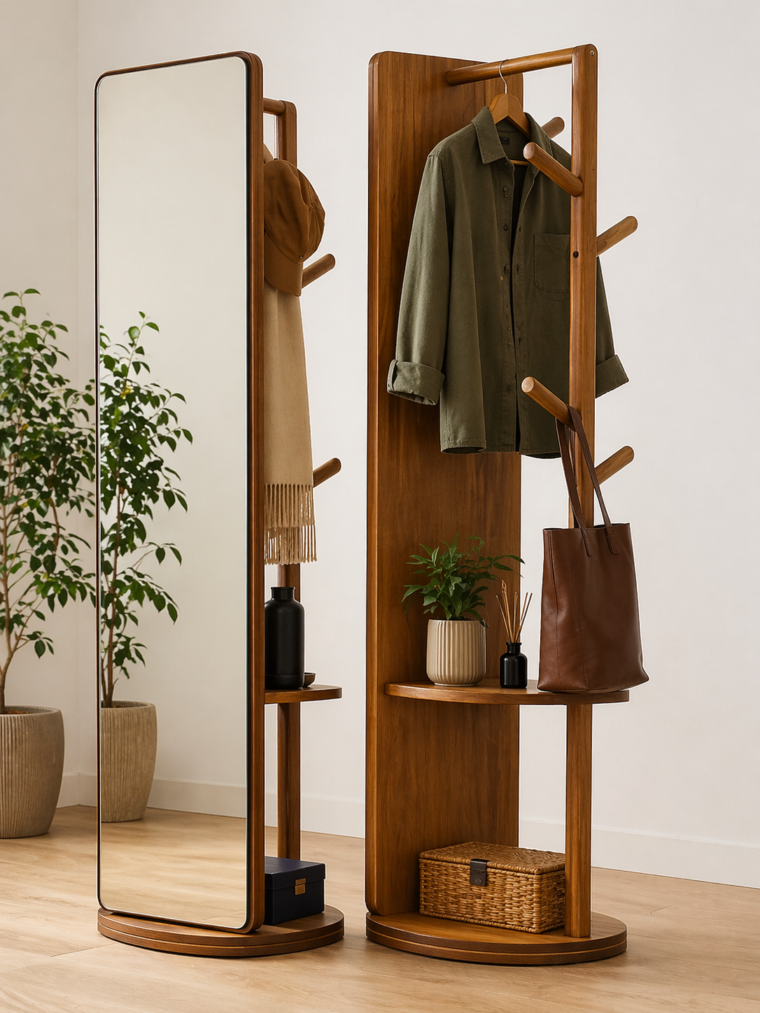 Porte manteau avec miroir